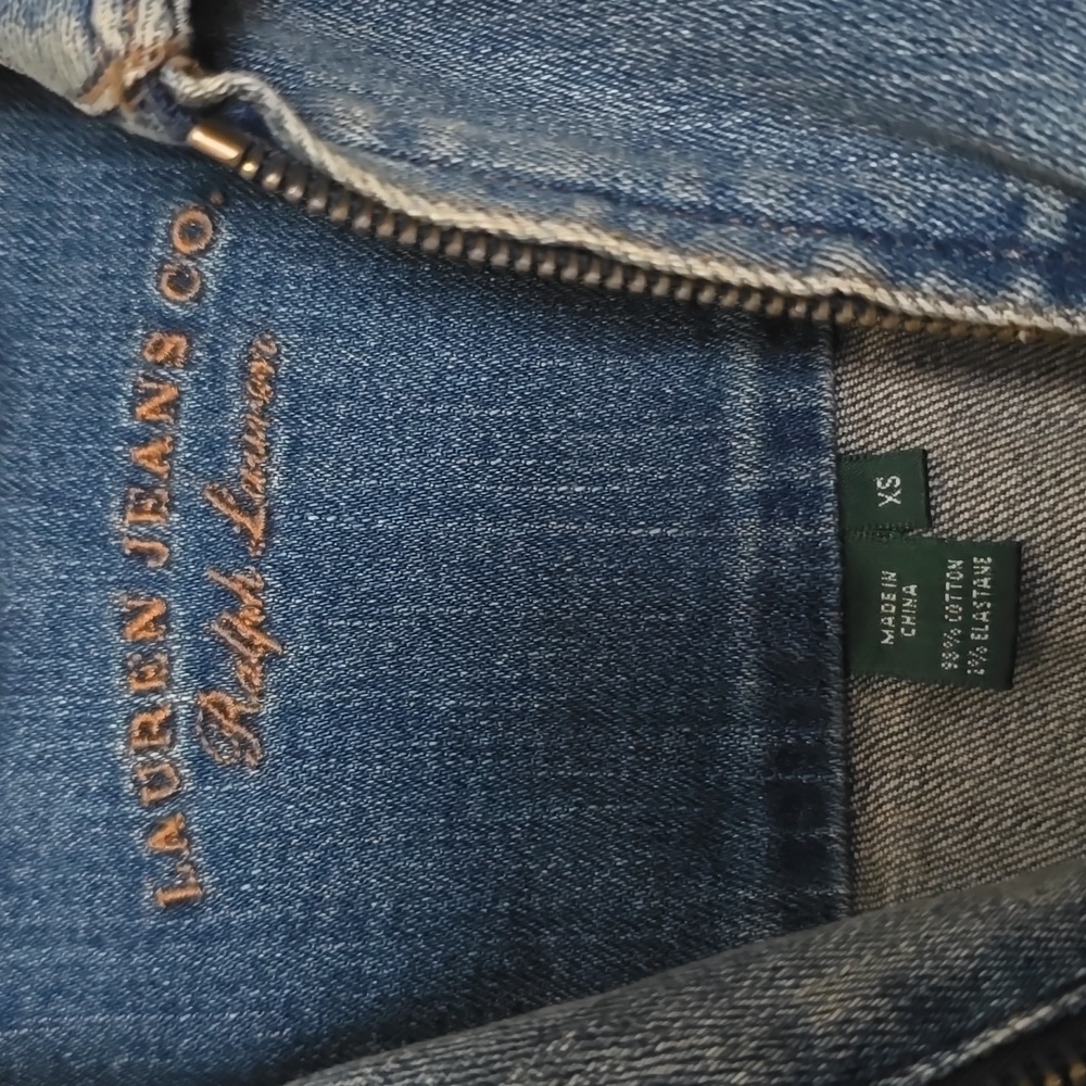 Lauren Jeans Co. Women's Denim Jacket By Ralph Lauren Size XS - Picture 2 of 5